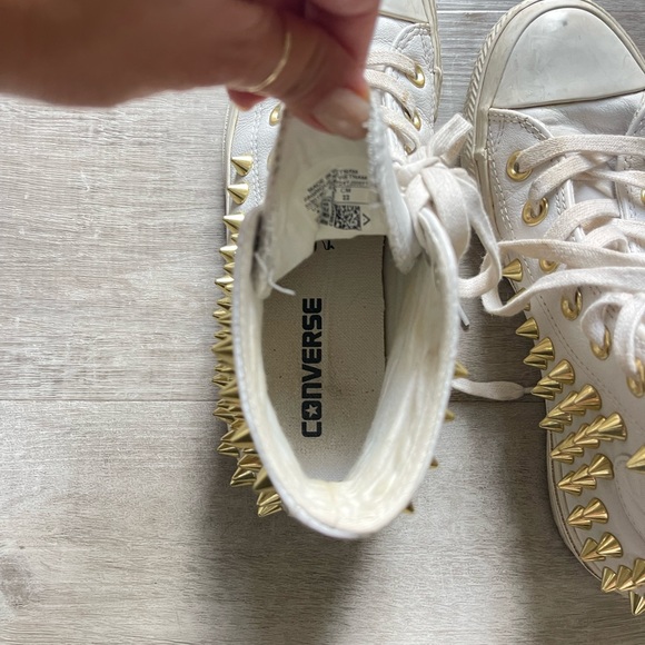 Converse Studded Leather High Top size 5 - Picture 11 of 13